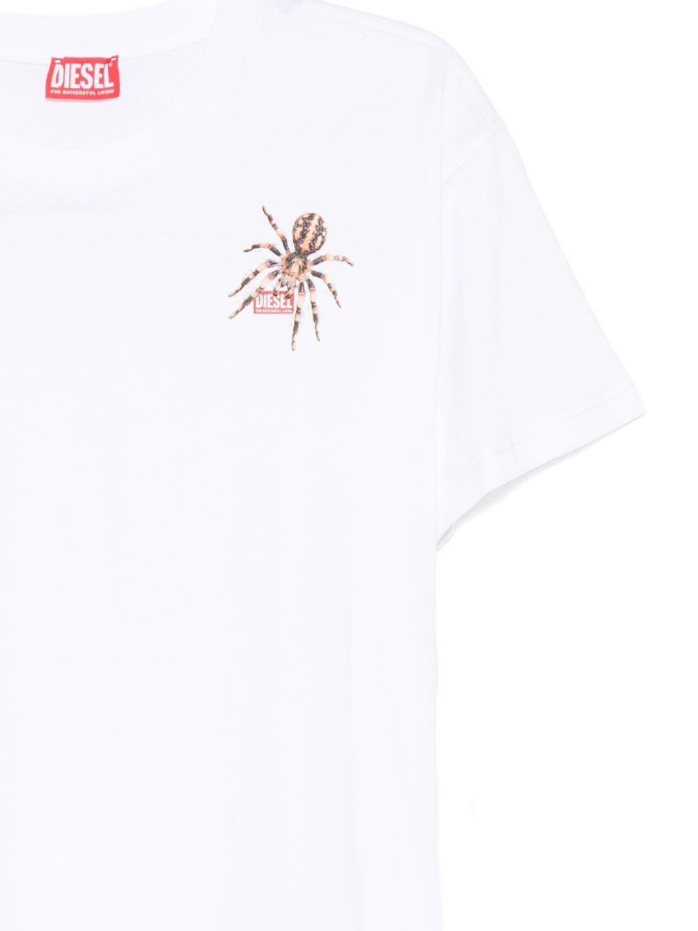 spider-print cotton T-shirt - 3