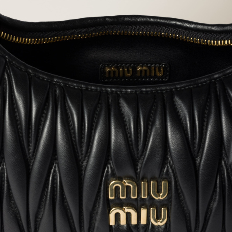 Wander matelassé nappa leather hobo bag 6