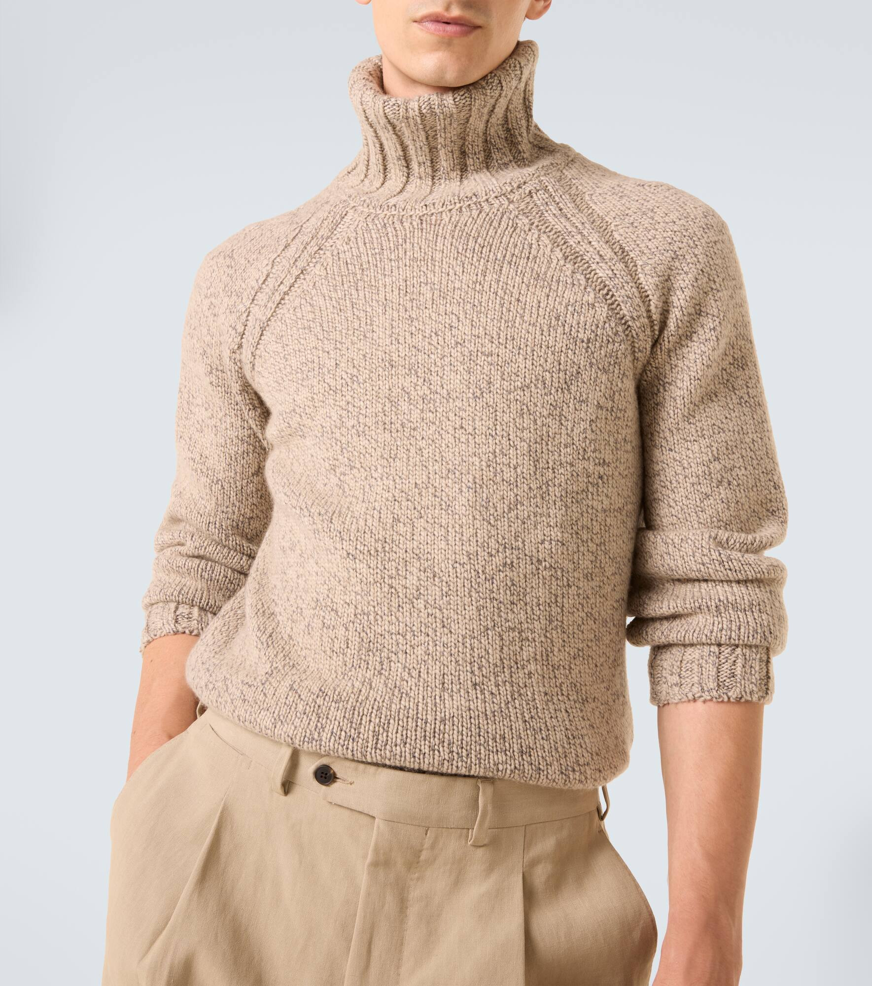 Cashmere and wool turtleneck sweater - 5