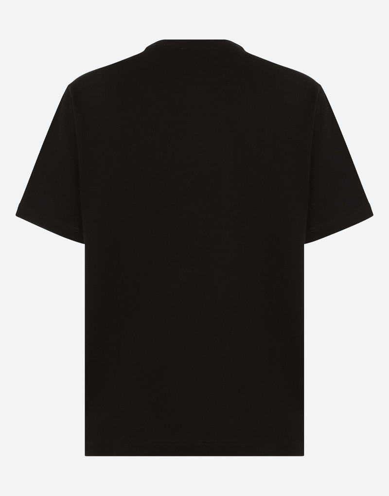 Dolce & Gabbana Cotton interlock T-shirt with DG logo print outlook