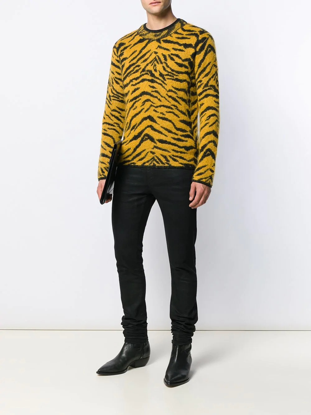 zebra intarsia jumper - 2