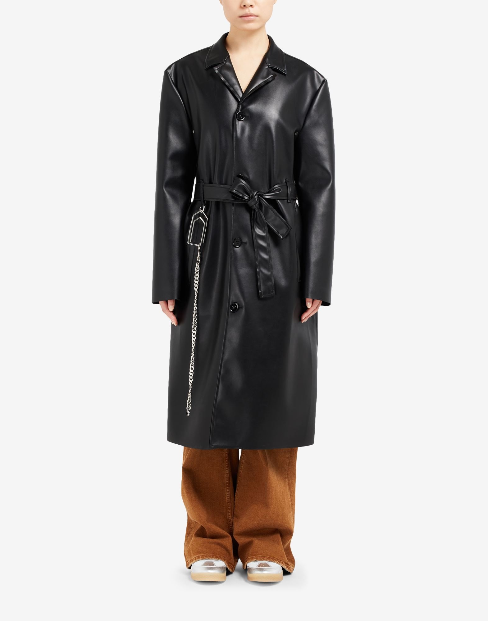 Faux leather coat - 2