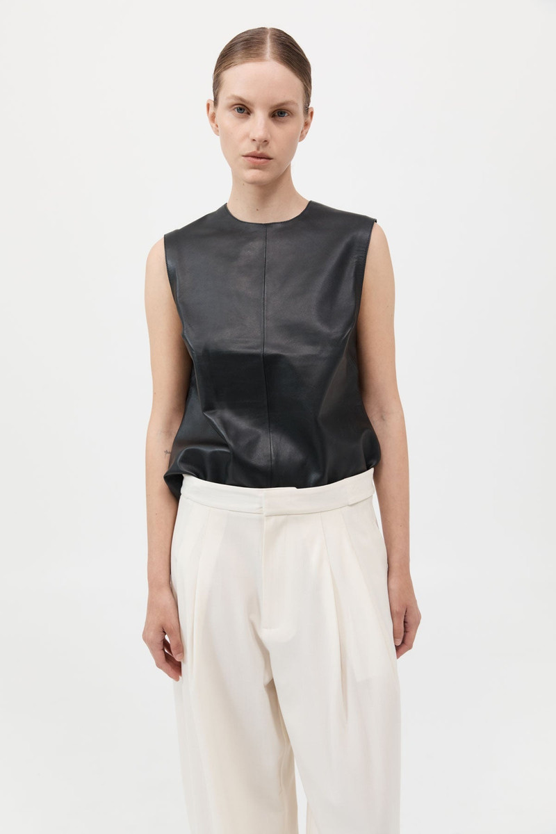 Leather Top - Black 2