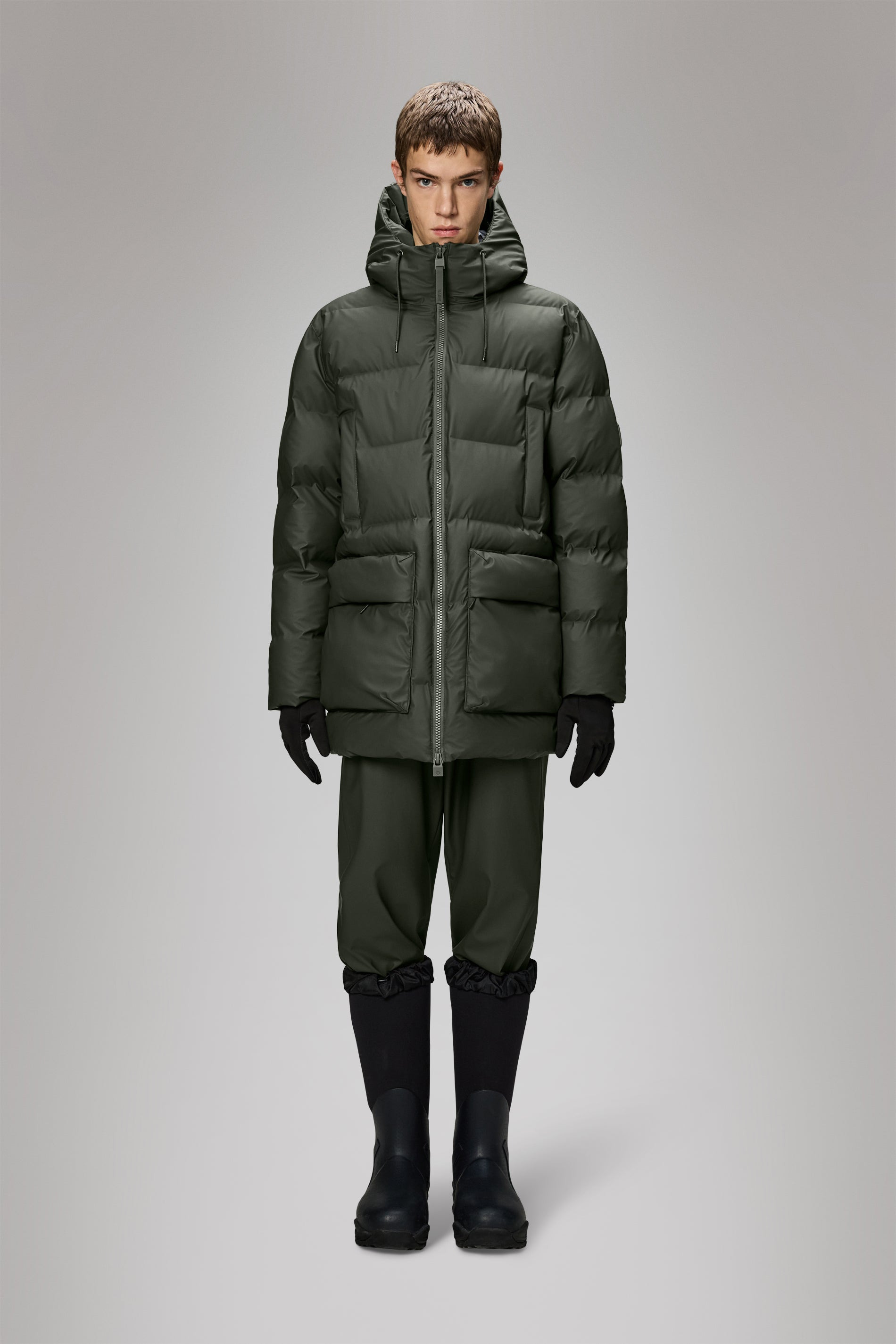 Alta Long Puffer Cargo Jacket - 2