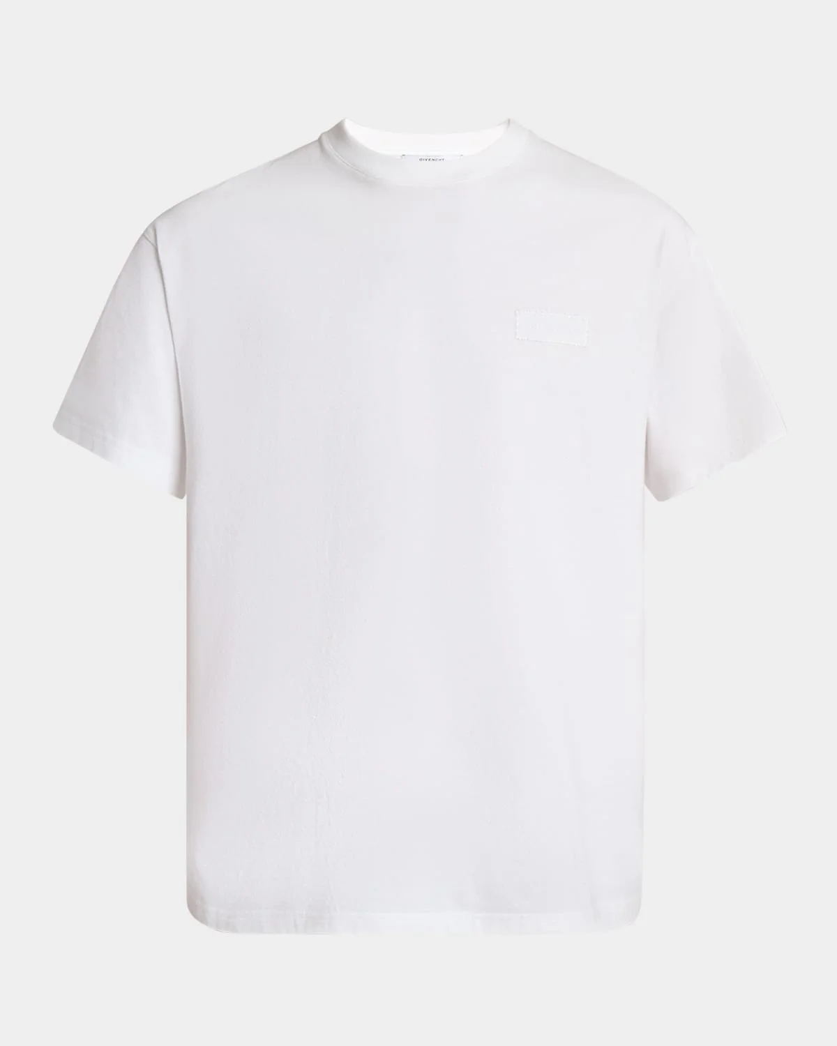 Men's Embroidered Logo Patch Crewneck T-Shirt - 1