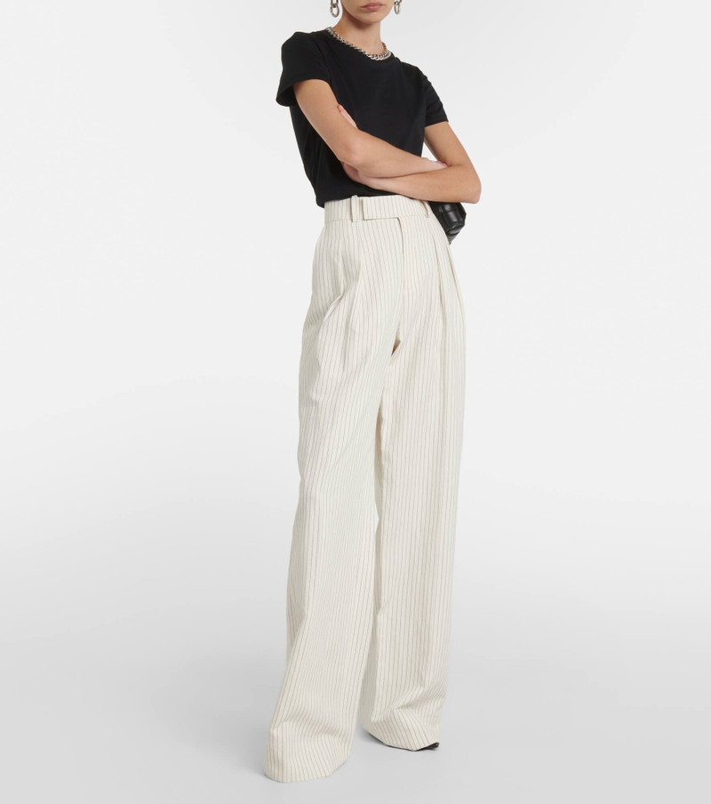 Mid-rise cotton and linen wide-leg pants 7