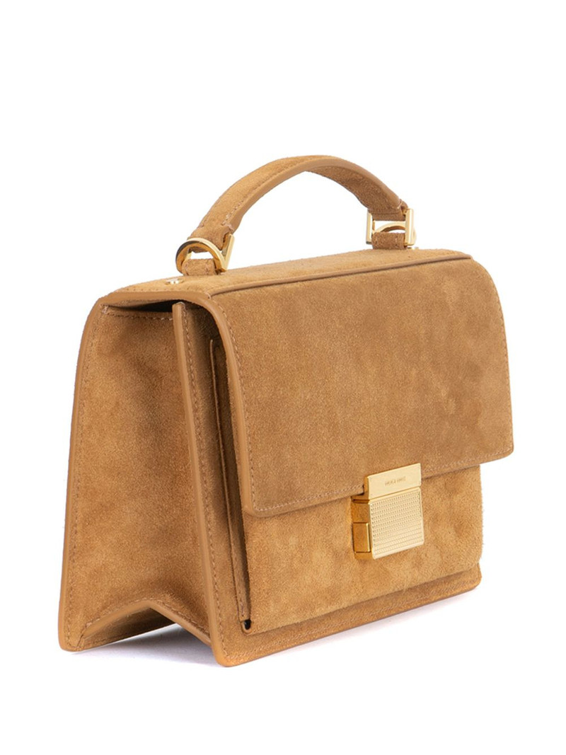 small Venezia top handle leather tote 3