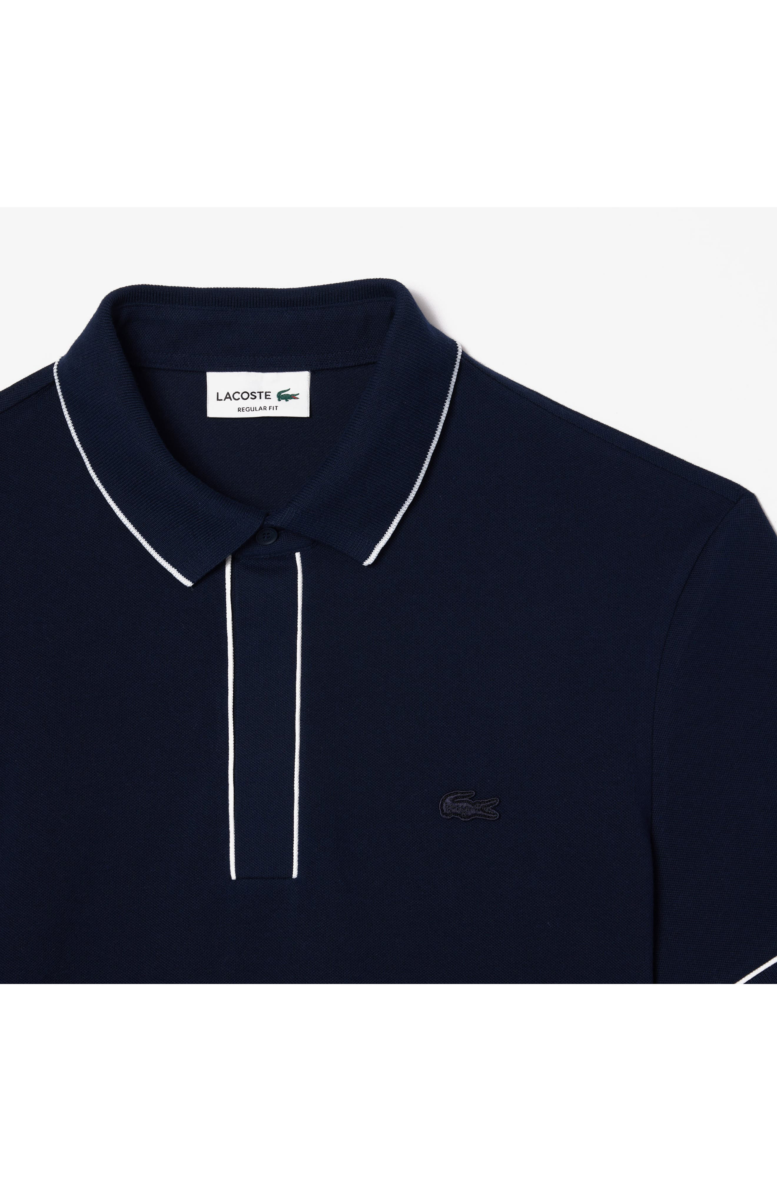 Regular Fit Tipped Piqué Polo - 7