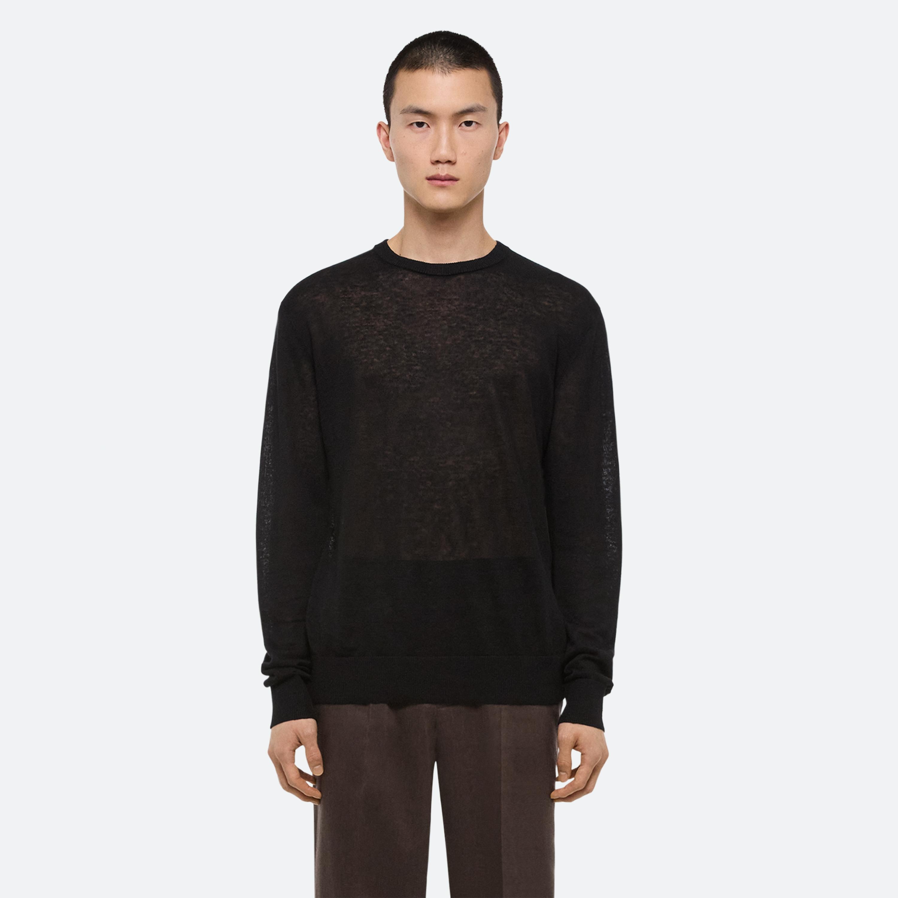 SHEER LOGO SWEATER - 3