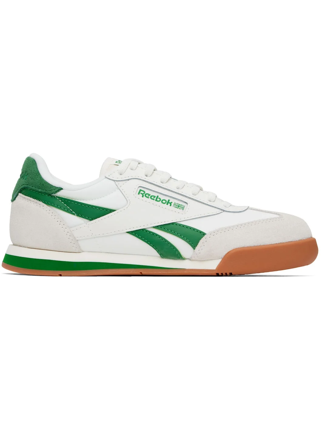 White & Green Campio XT Sneakers - 1