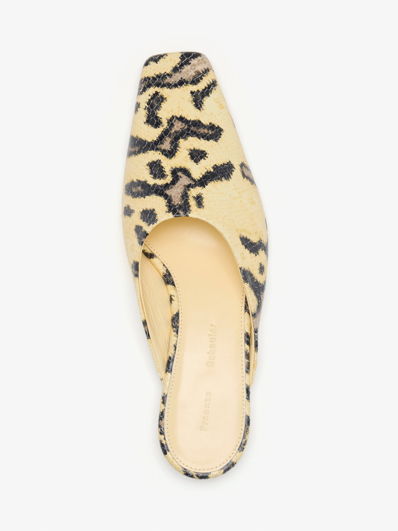Proenza Schouler Trap Slipper in Embossed Python outlook