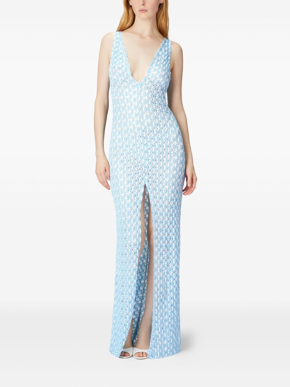 crochet-knit dress - 2