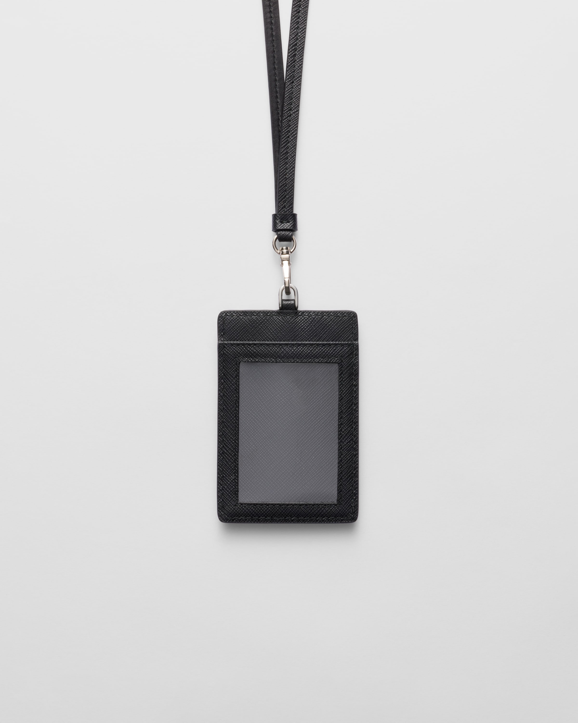 Saffiano Leather Badge Holder - 3