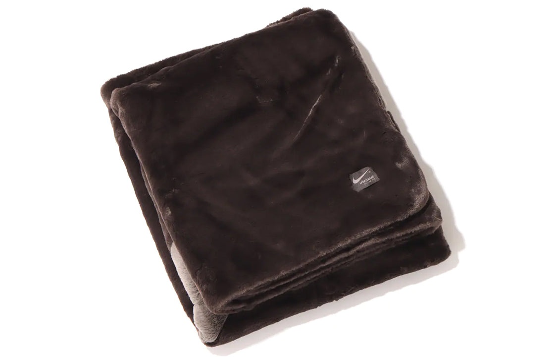 Nike Sportswear NSW Faux Fur Blanket 'Velvet Brown' DO3793-220 - 3