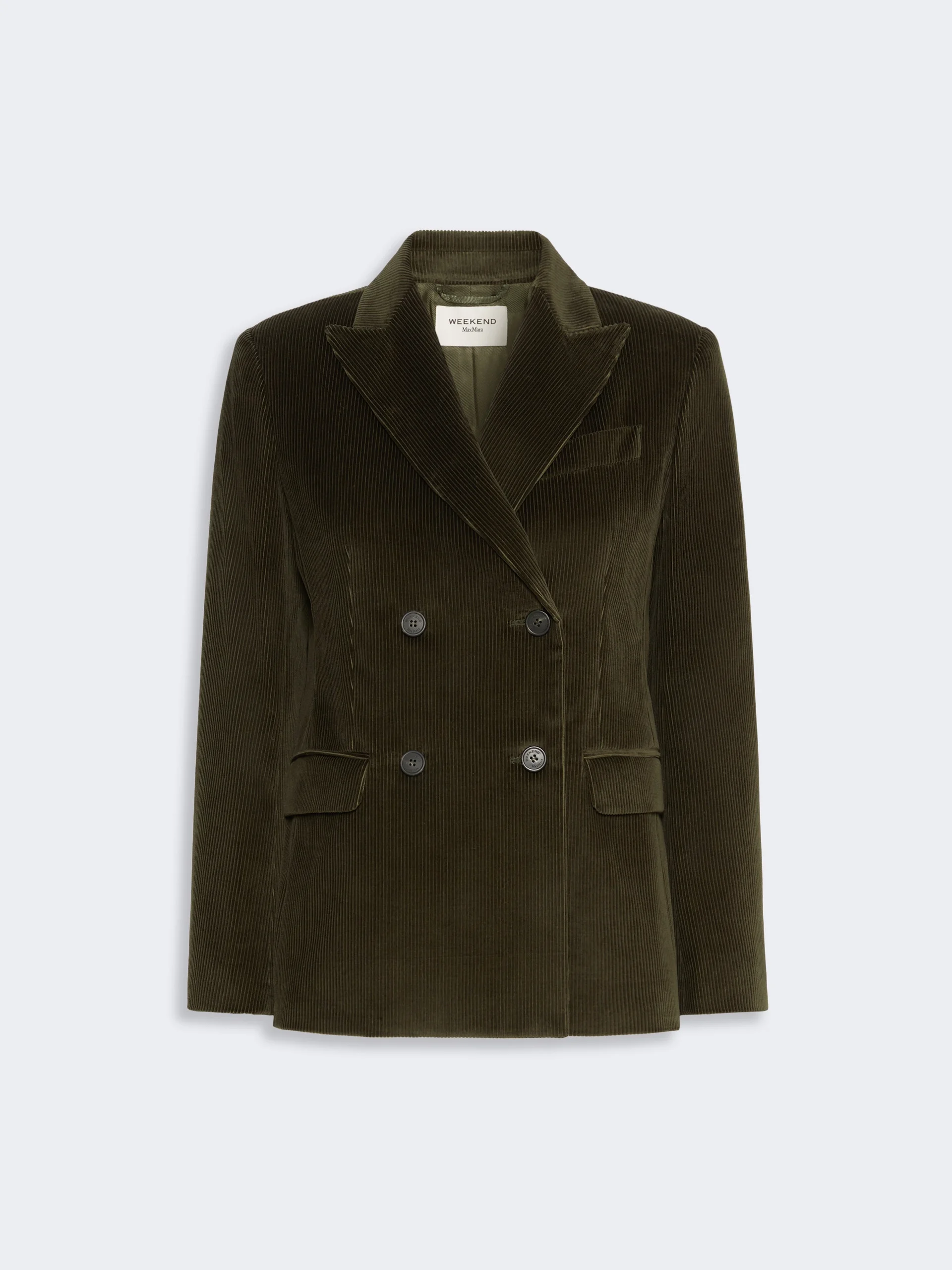 KATANGA Cotton corduroy velvet blazer - KAKI - 1
