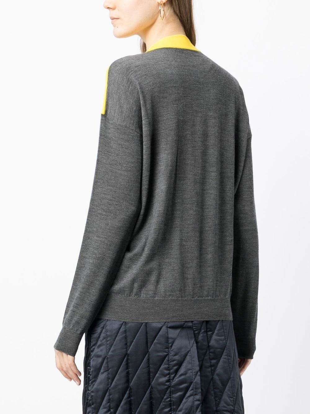 fine intarsia-knit jumper - 3