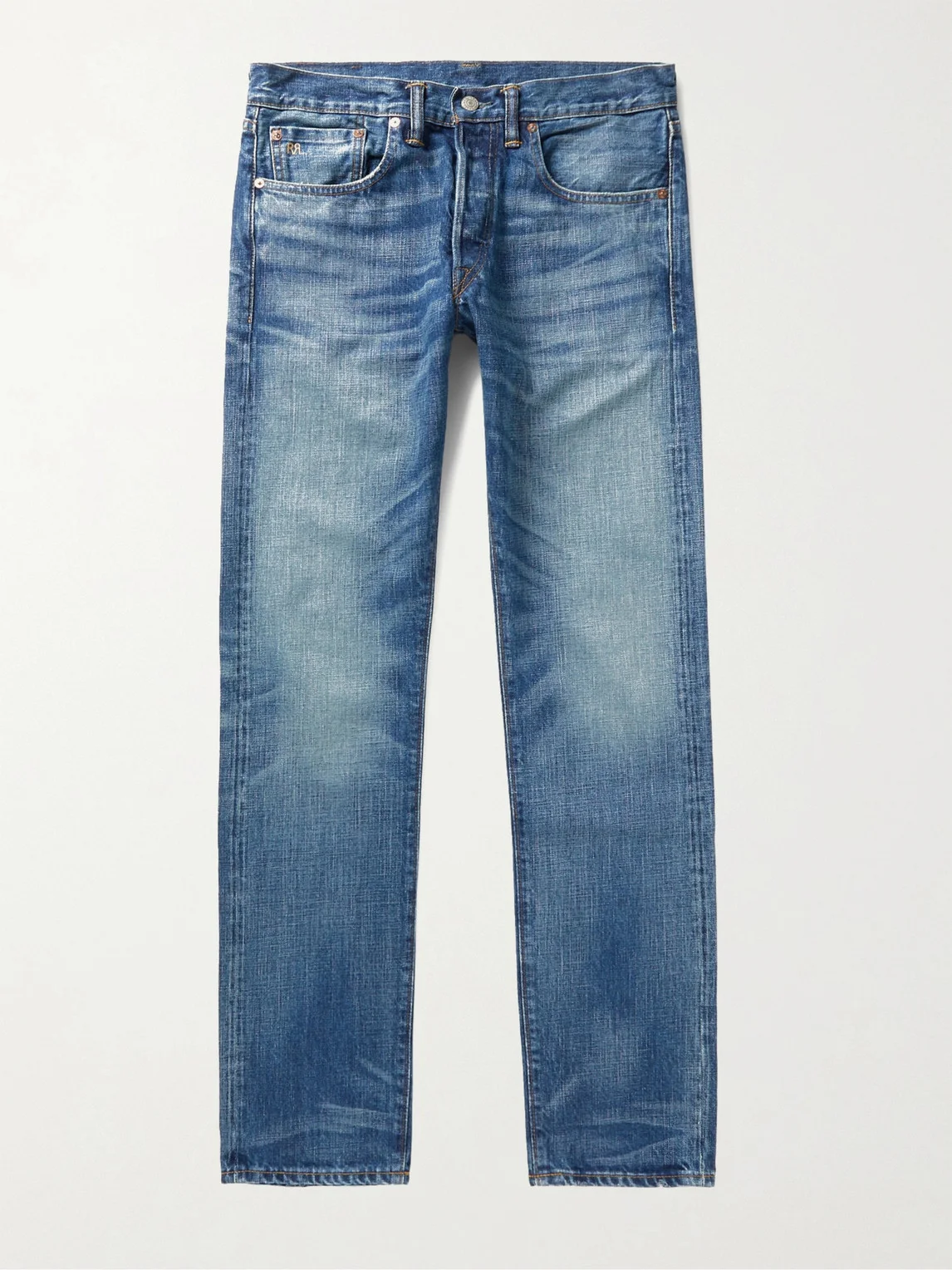 Slim-Fit Selvedge Denim Jeans - 1