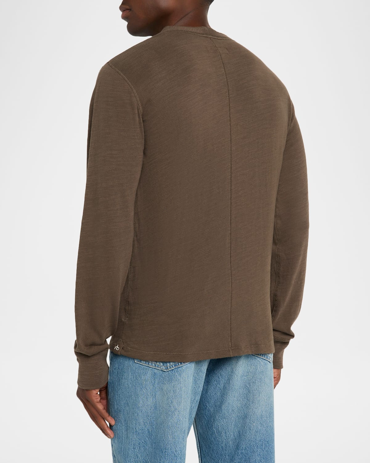 Men's Classic Flame Henley Long-Sleeve T-Shirt - 3