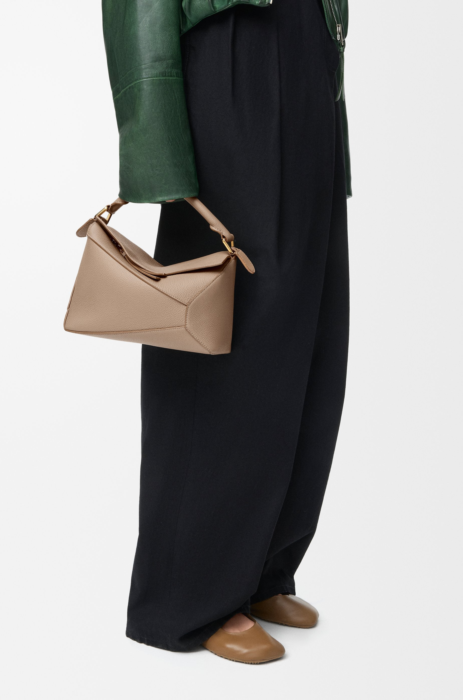 Small Puzzle bag in soft grained calfskin - 3