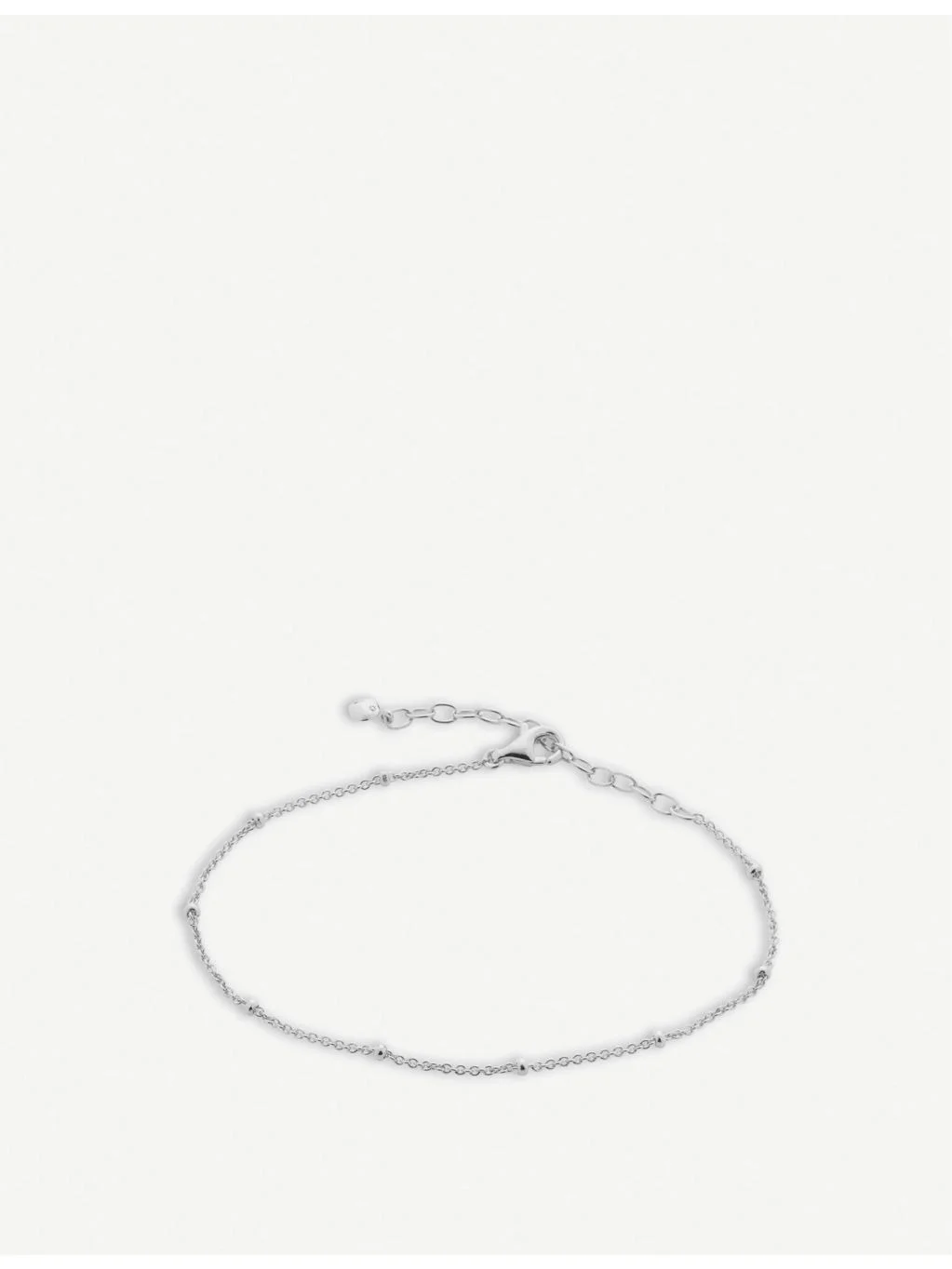 Fine Beaded recycled sterling-silver chain bracelet - 1