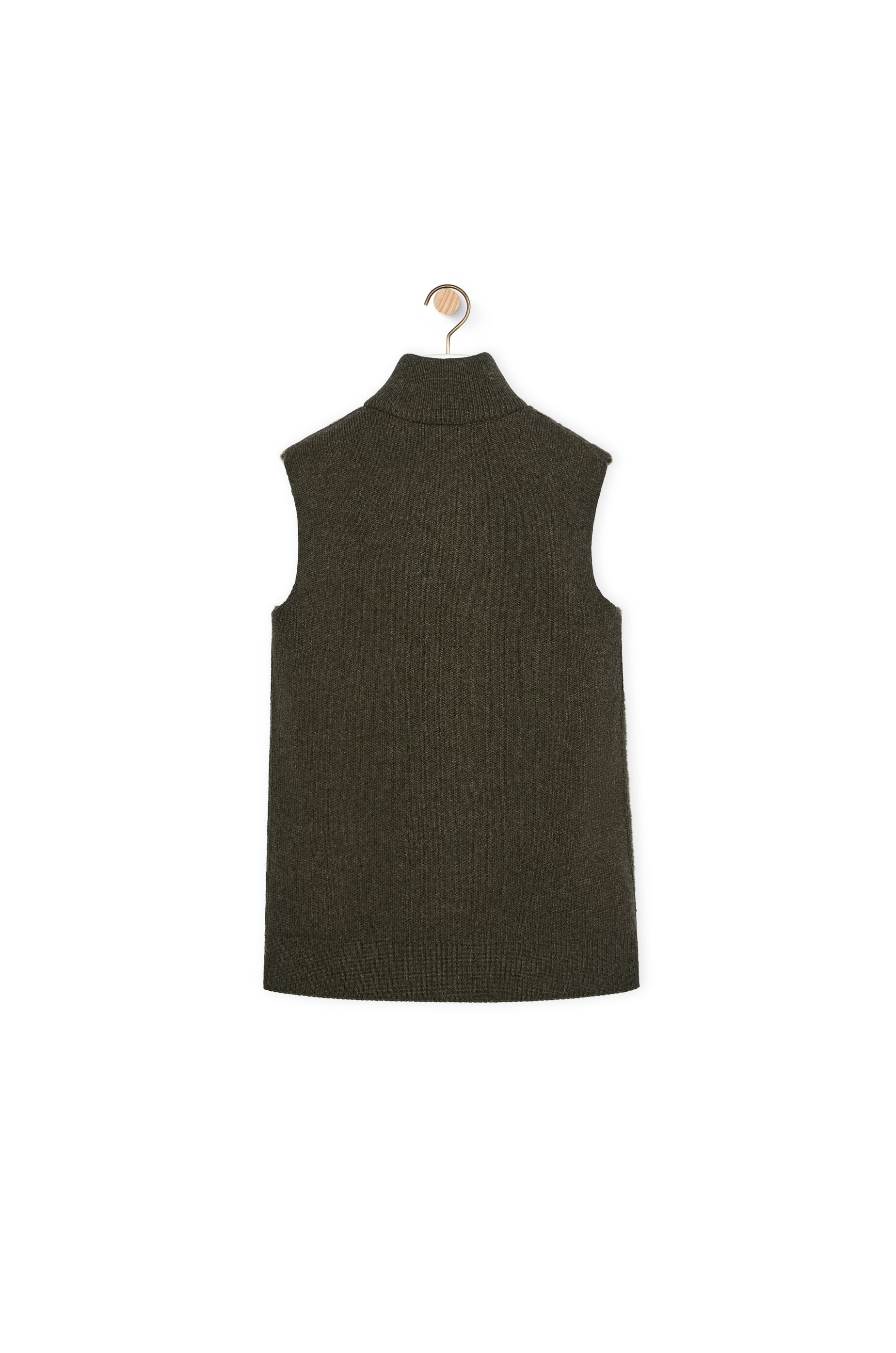 Puzzle Fold vest in shearling and wool - 6