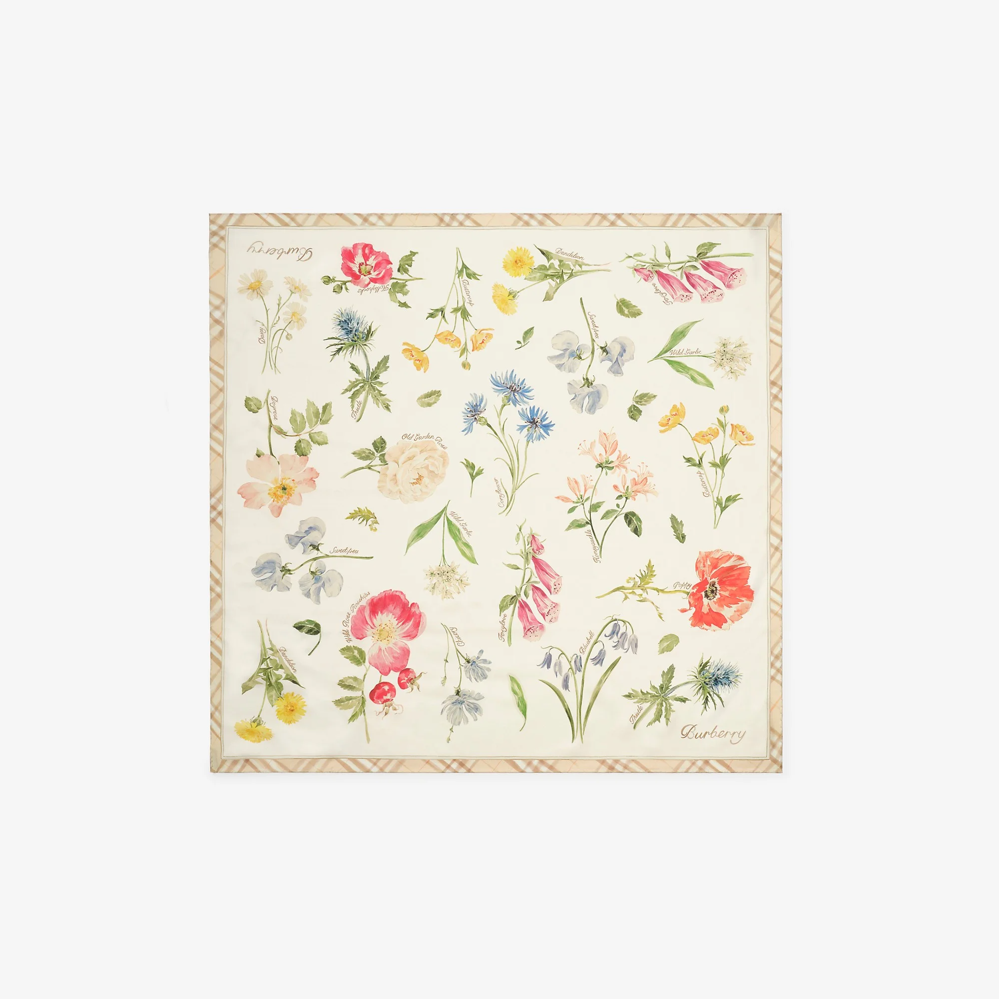 Blooms of Britain Silk Scarf - 1