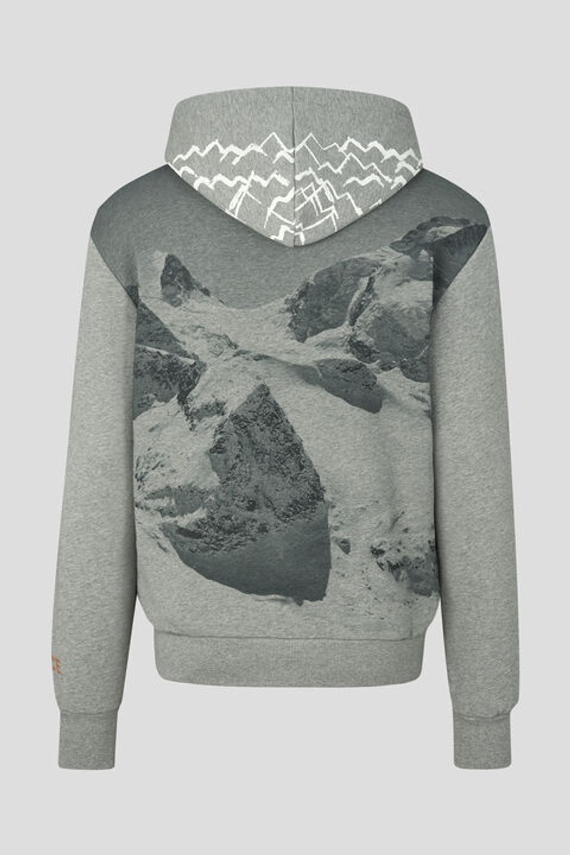BOGNER Covell Hoodie in Light gray melange outlook