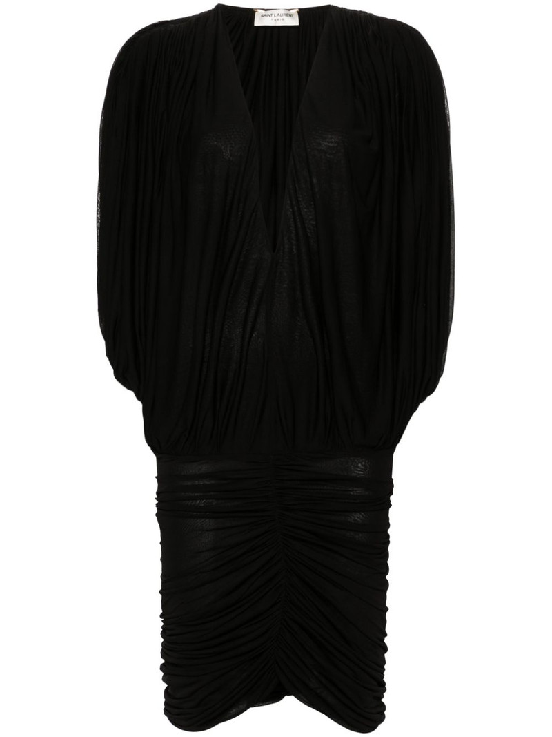 draped mini dress 1