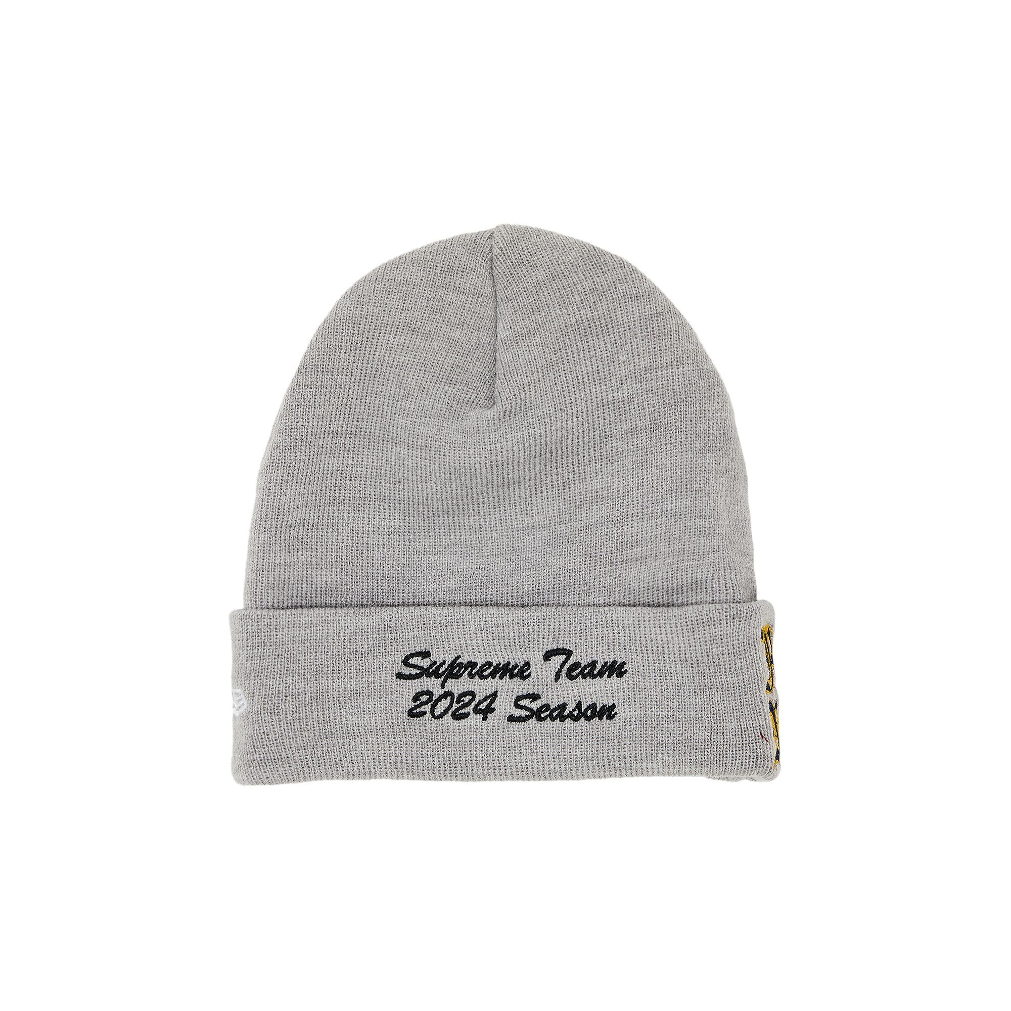 Supreme x New Era Salvation Beanie 'Heather Grey' - 2