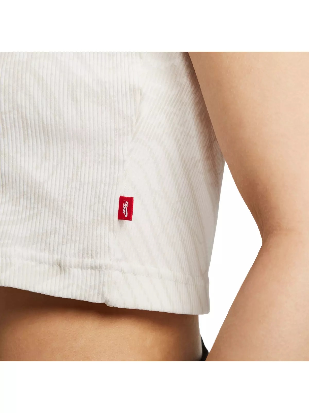 Women's N7 Essential Ribbed Crop Top - White - 5