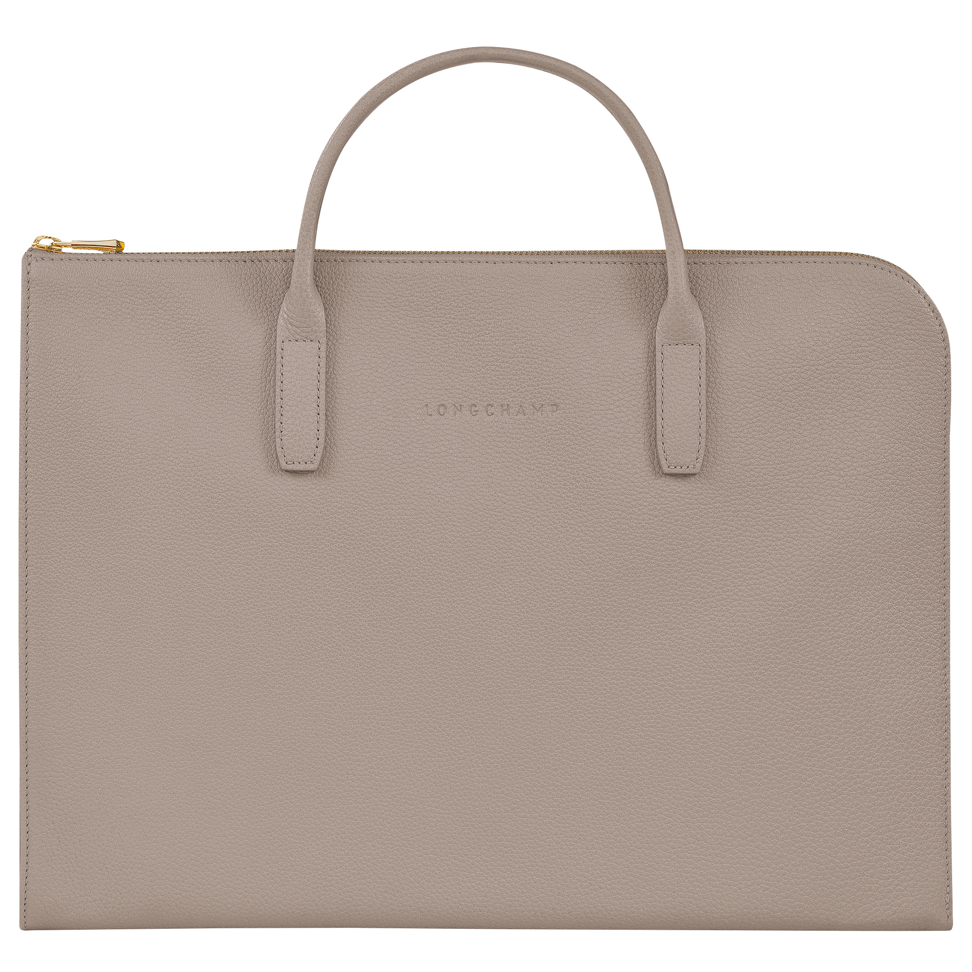 Le Foulonné S Briefcase Turtledove - Leather - 1