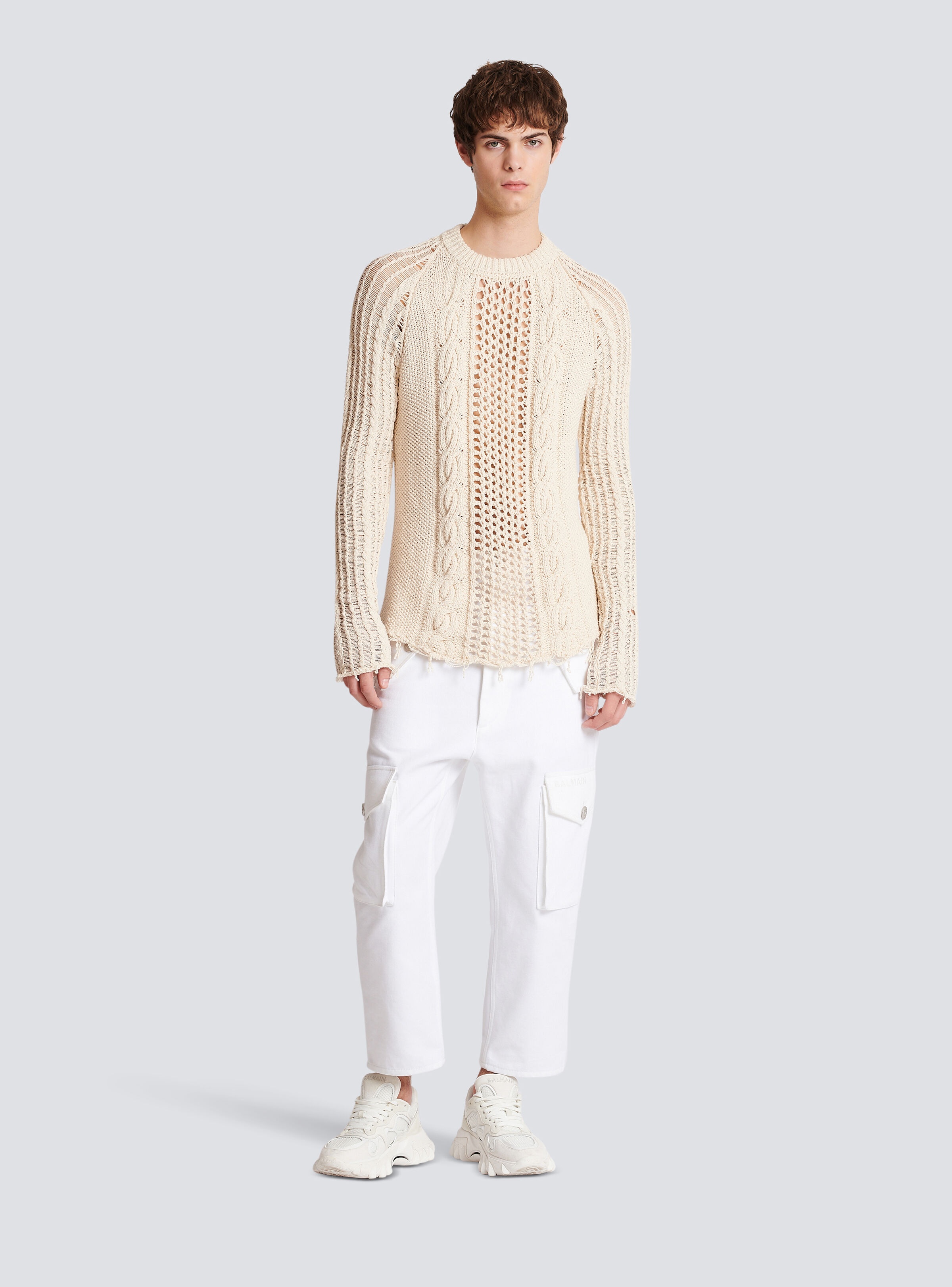 Unstructured knitted jumper - 2