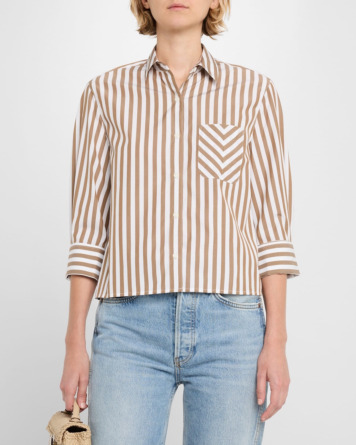 Lucia Stripe Poplin Shirt - 4