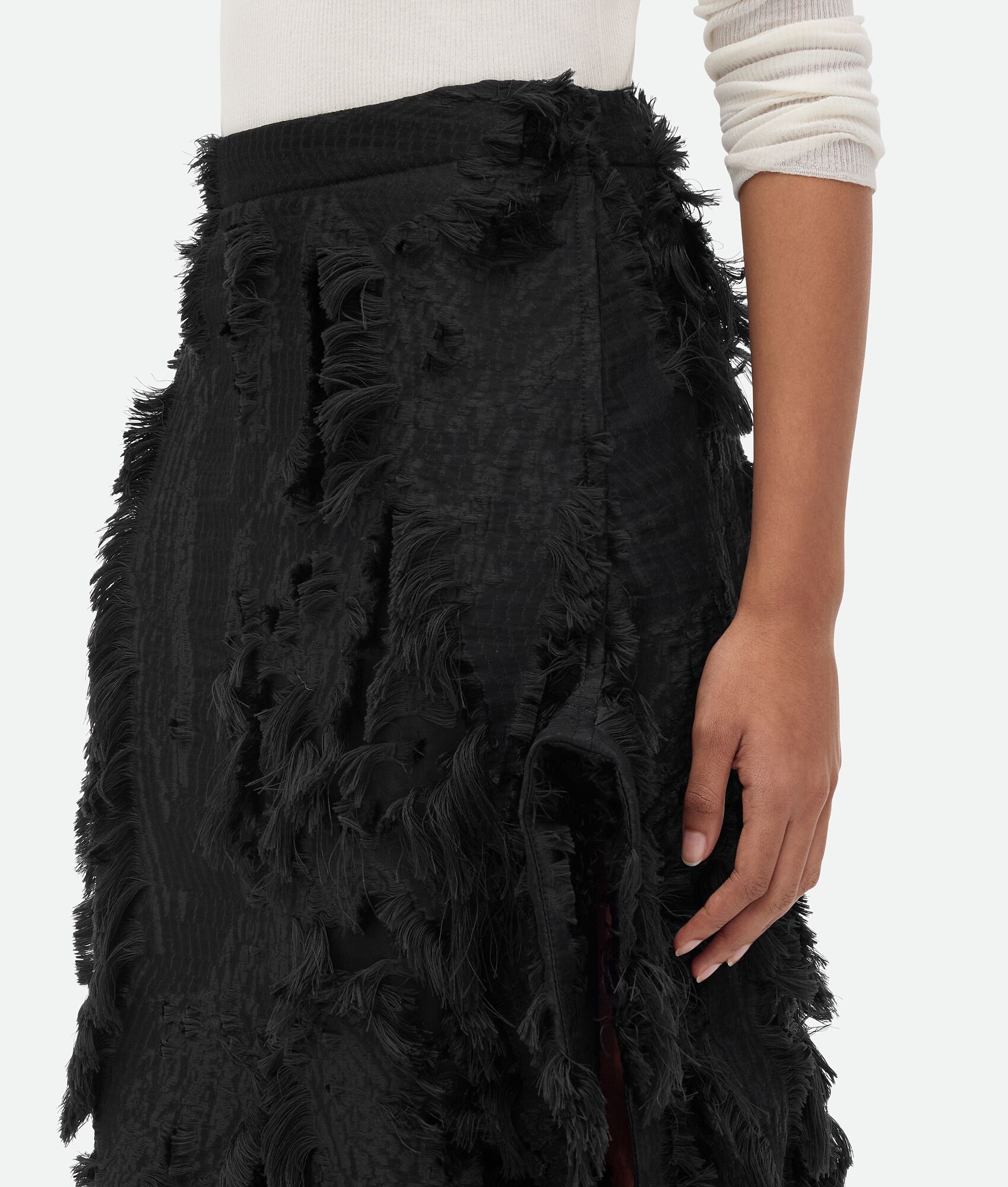 Viscose Fil Coupe Skirt - 5
