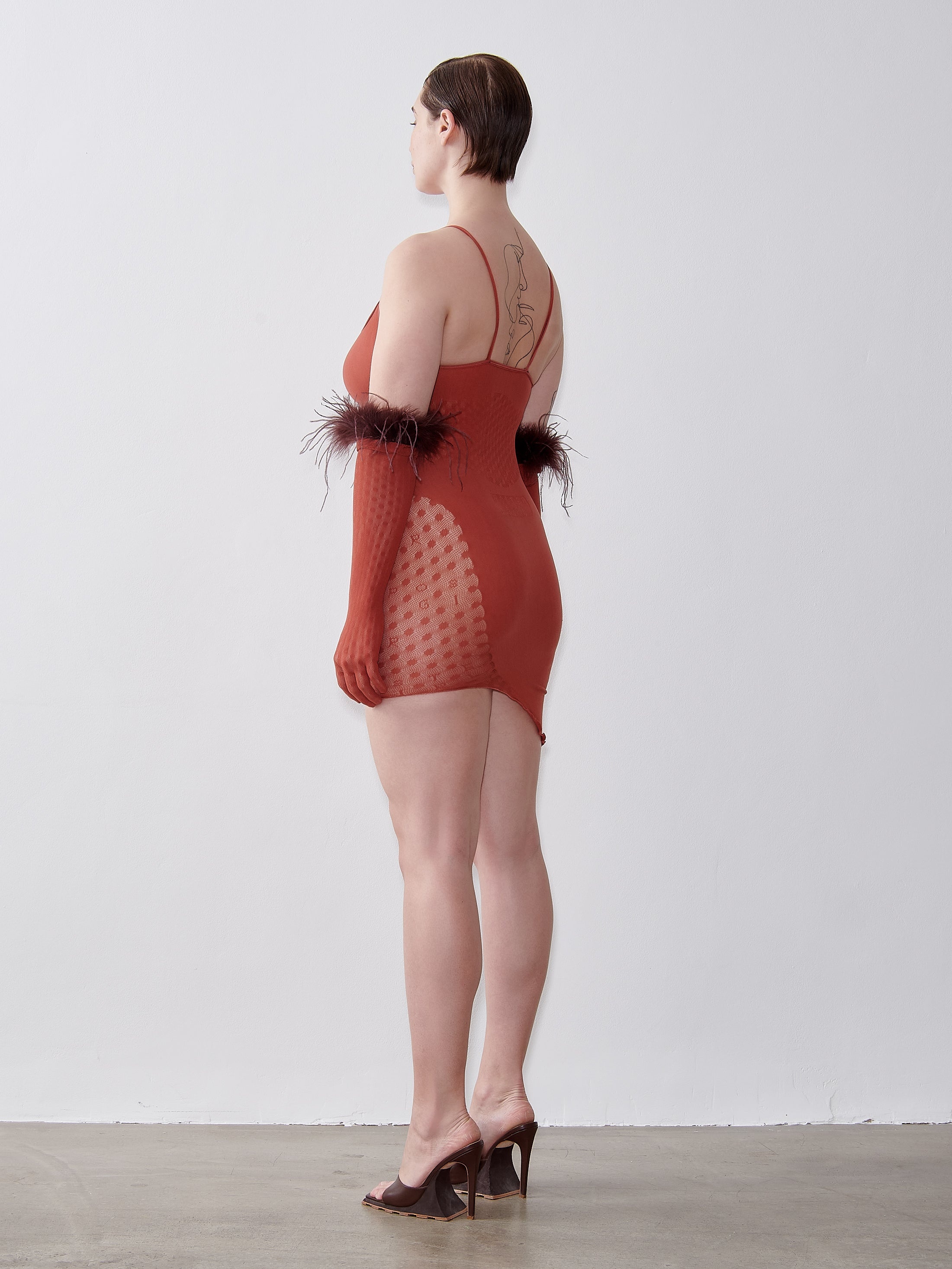 ANITA DRESS BURNT HENNA - 3