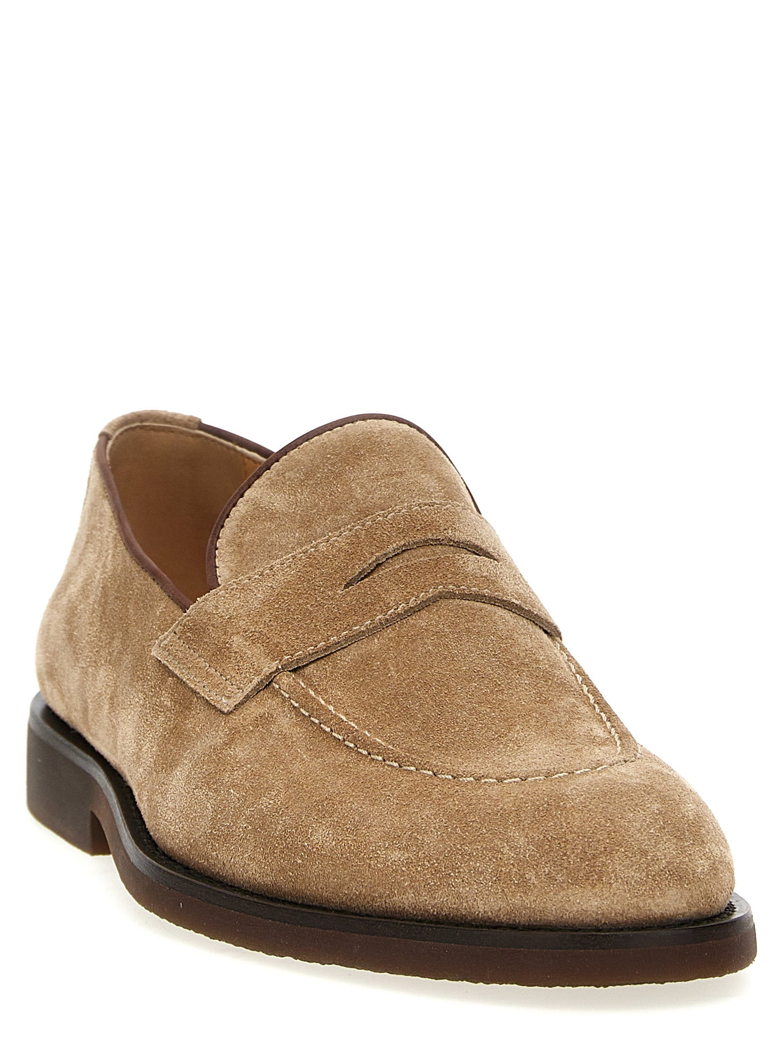 Brunello Cucinelli Men Suede Loafers - 2