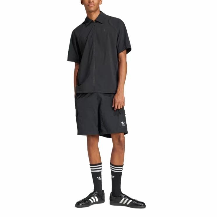 adidas Trefoil Essentials Woven Cargo Shorts Asia Sizing 'Black' JD0406 - 4