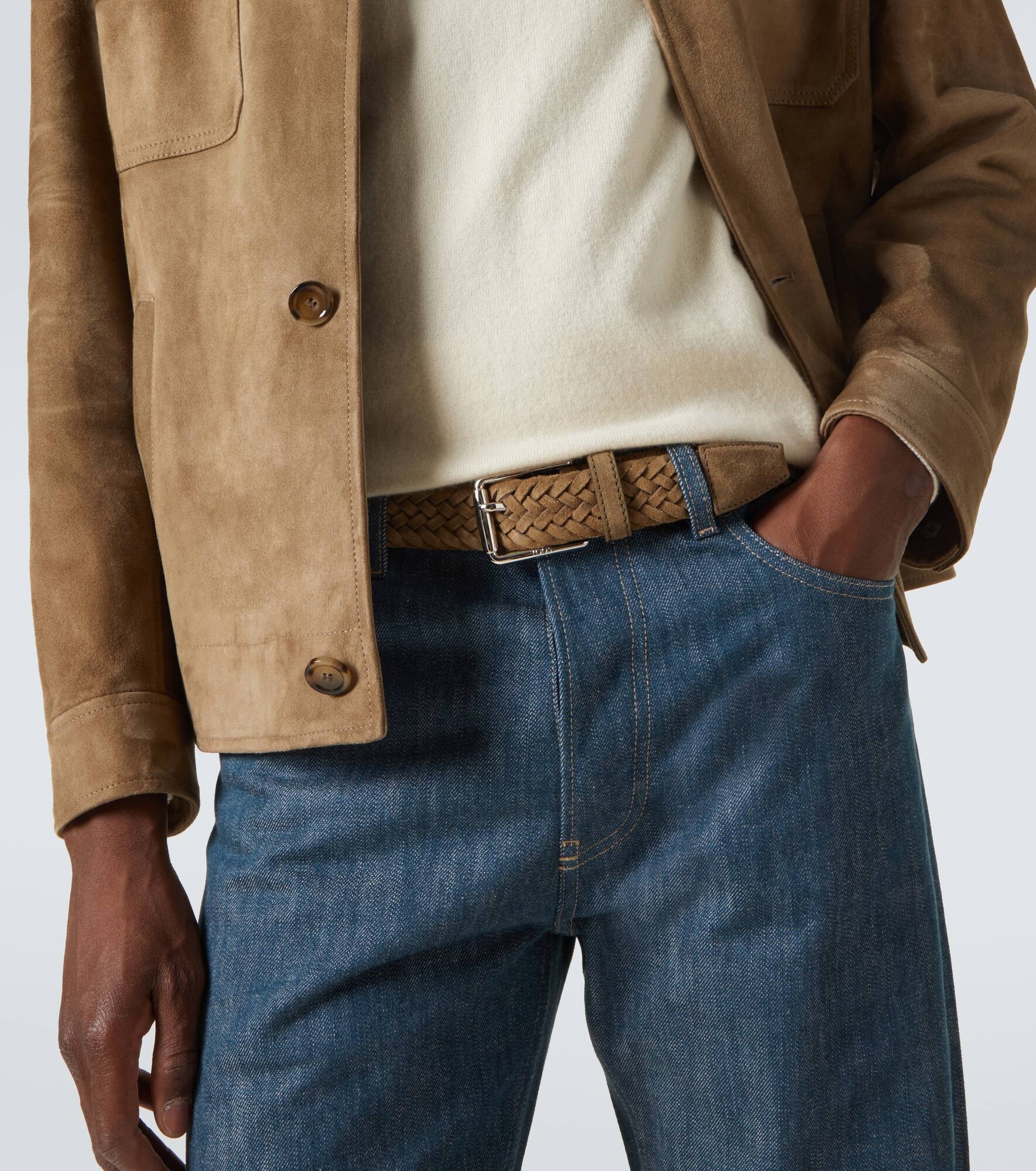 Braided suede belt - 2