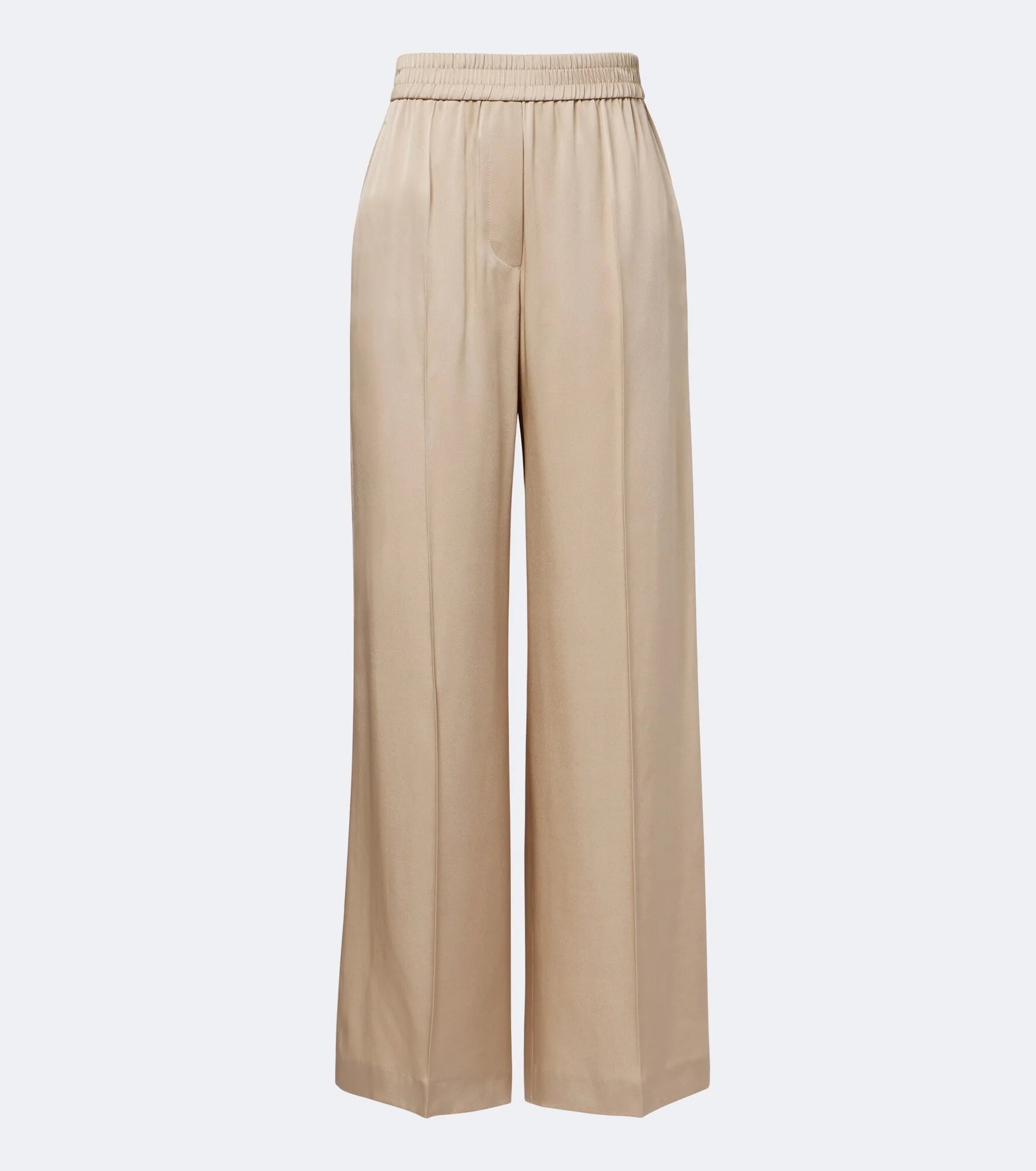 Silk satin wide-leg pants - 1