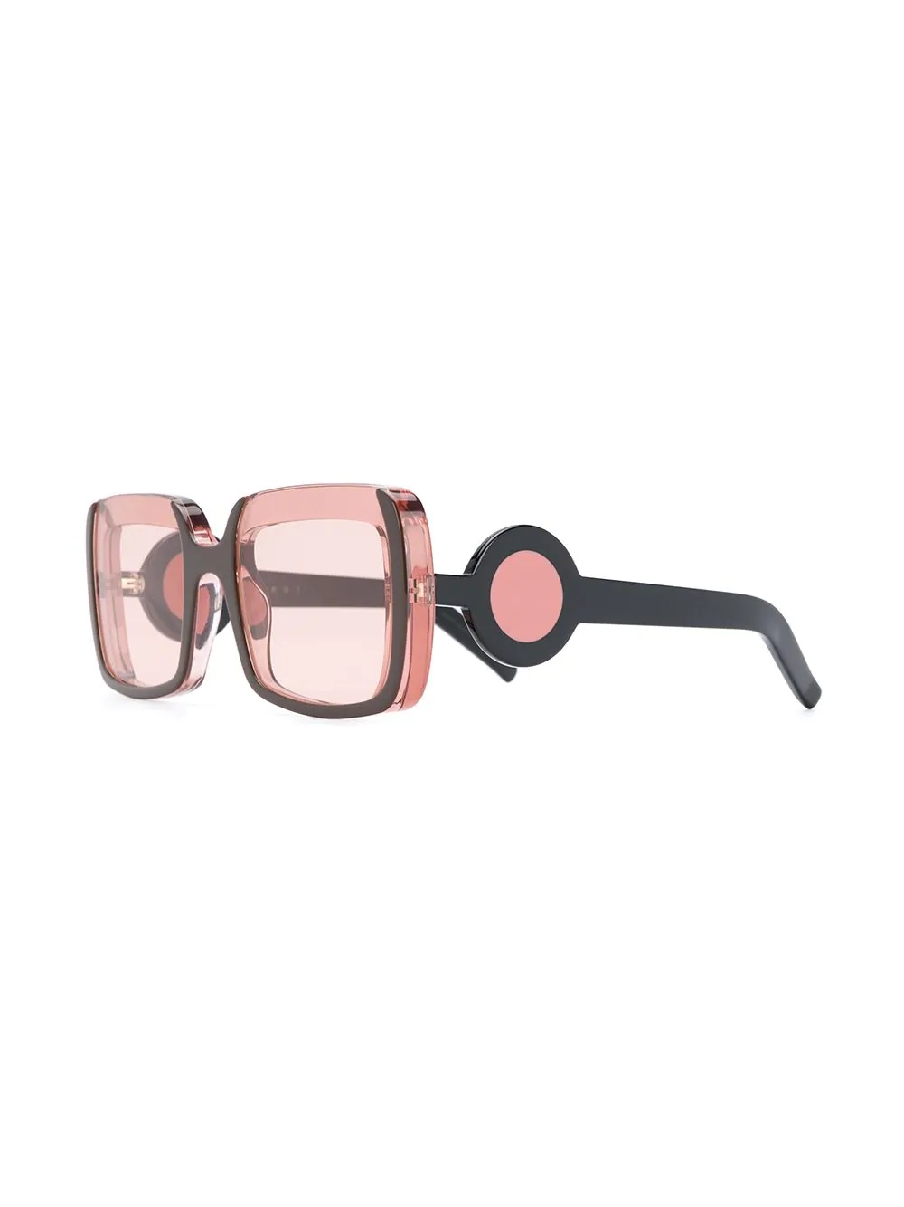 clear square frame sunglasses - 2