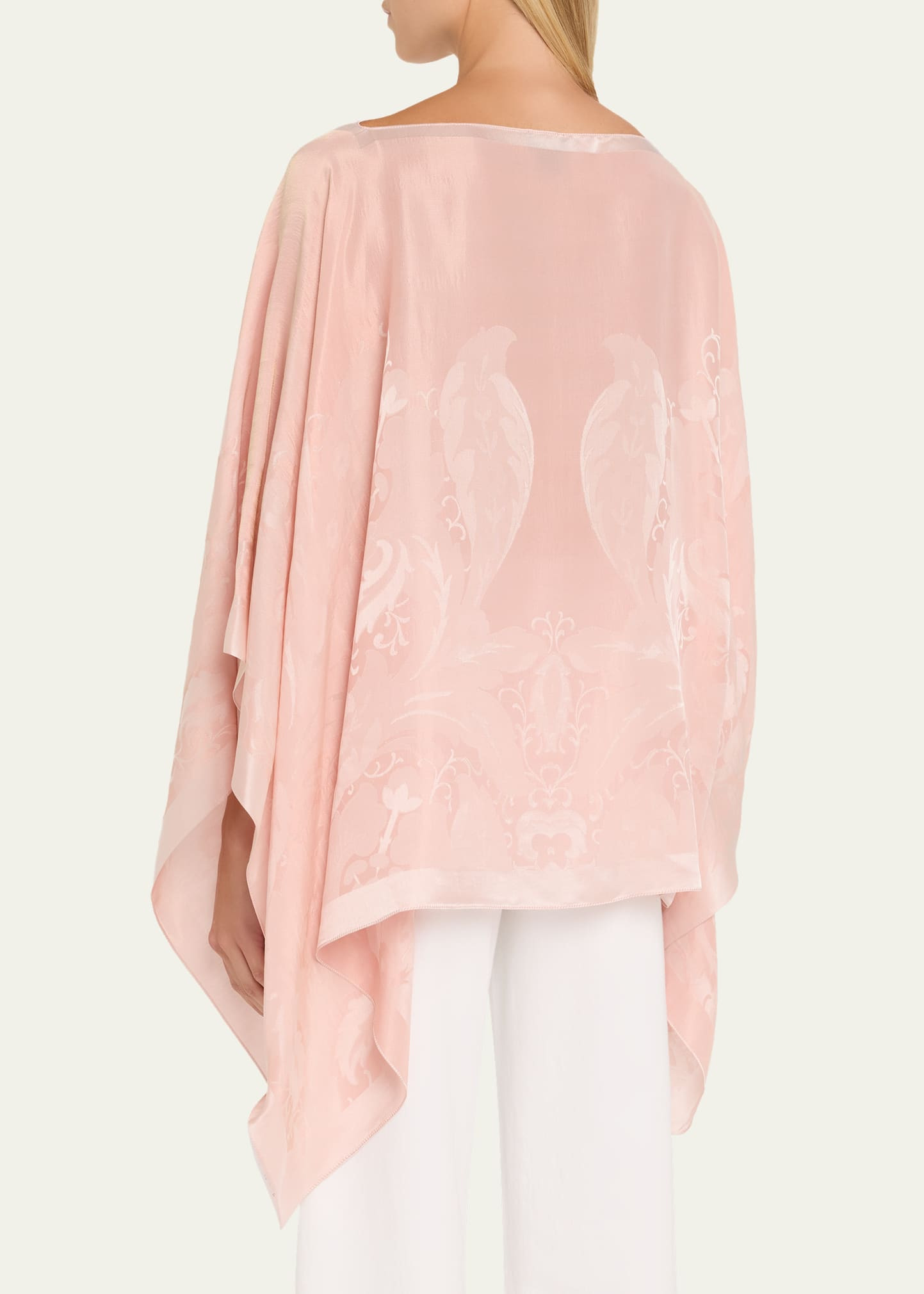 Paisley Jacquard Cape Top - 3