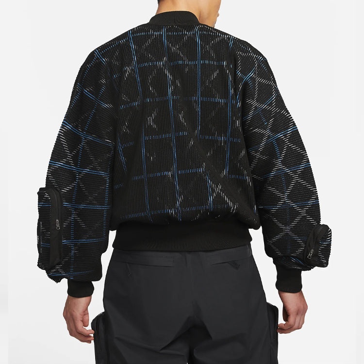 Men's Nike x UNDERCOVER Crossover MA-1 Knit Jacket CZ4705-010 - 5