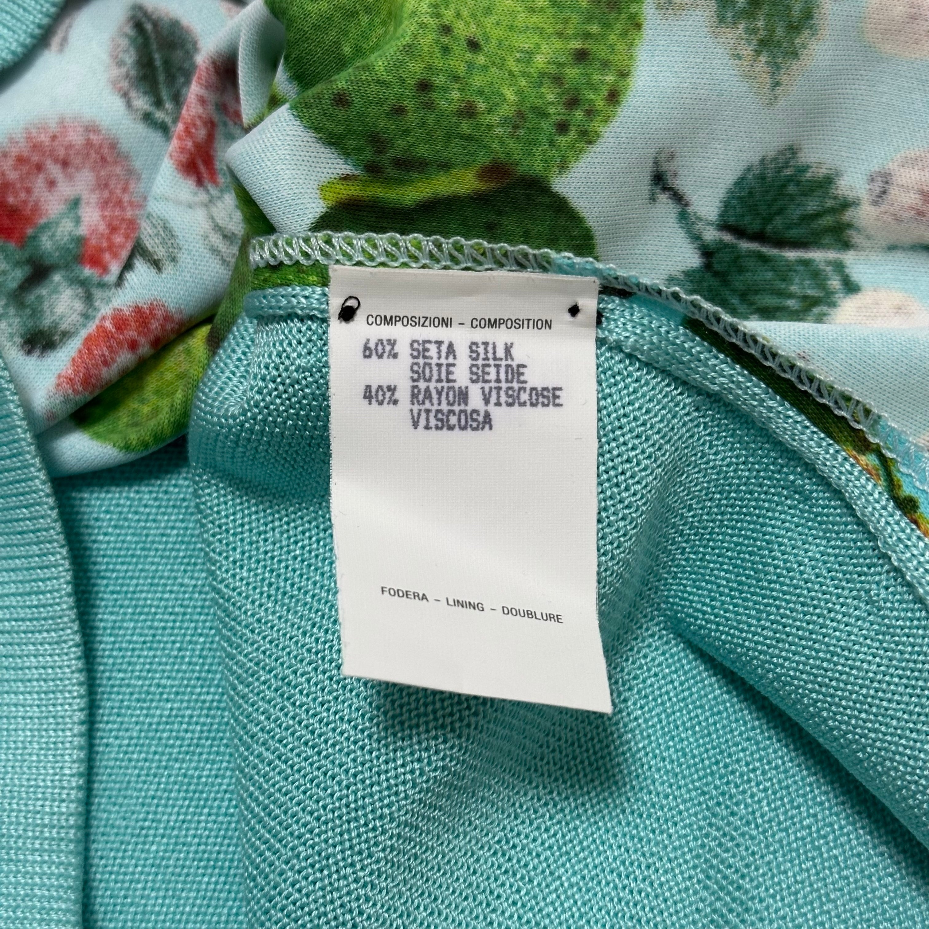 GUCCI Spring Summer 1996 Fruit Print V-neck Knit Pullover - 7