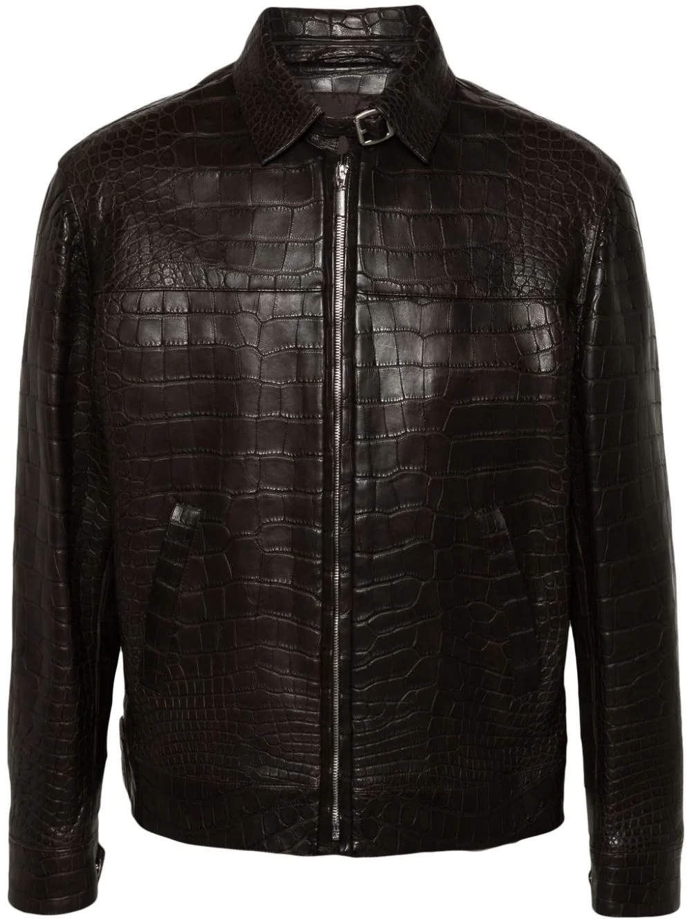Brioni レザージャケット ブラック 新品未使用 サイズ58 TA1785 Brioni embossed-leather jacket | REVERSIBLE