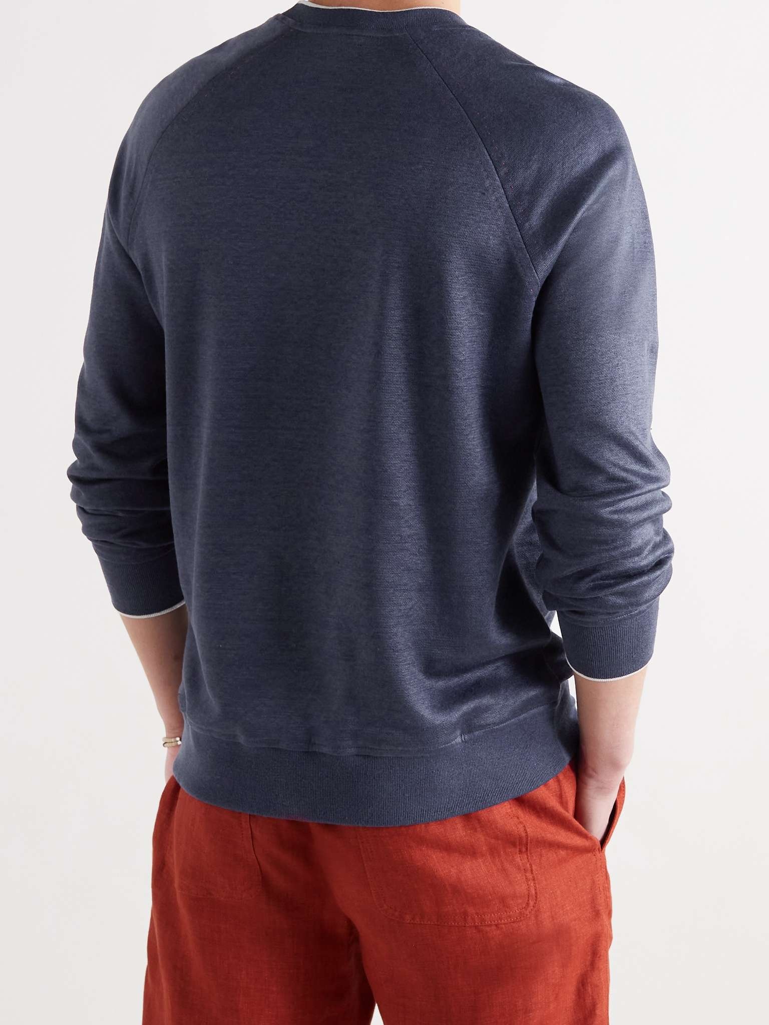 Drysdale Linen-Blend Jersey Sweatshirt - 4