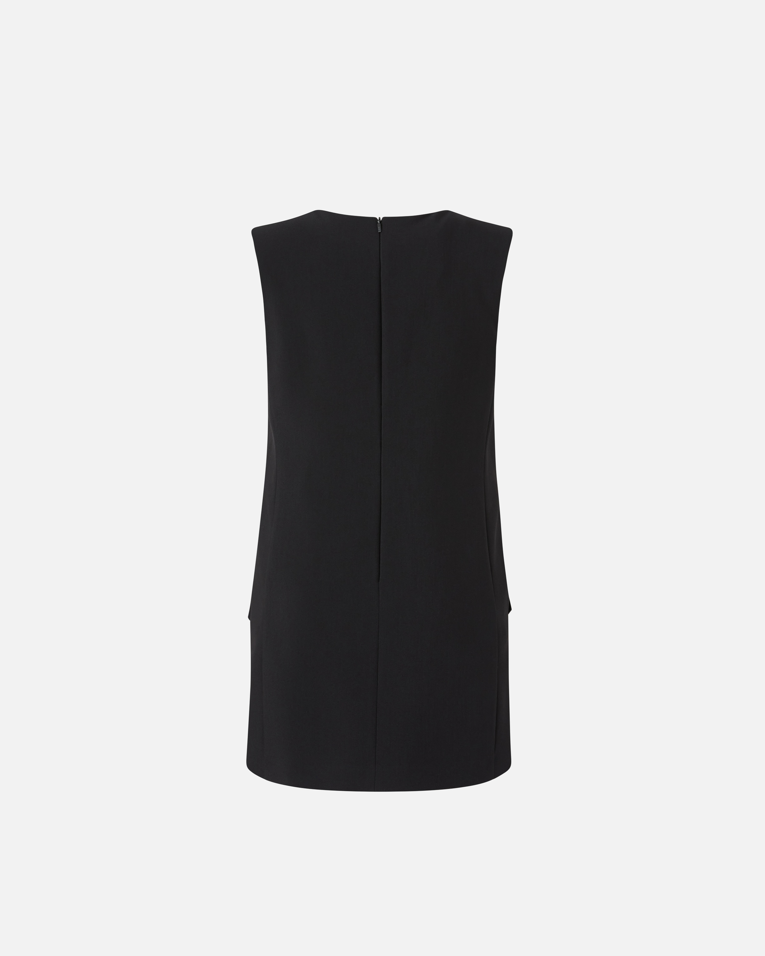 SHORT SLEEVELESS DRESS WITH FRONT FLAPS - 6
