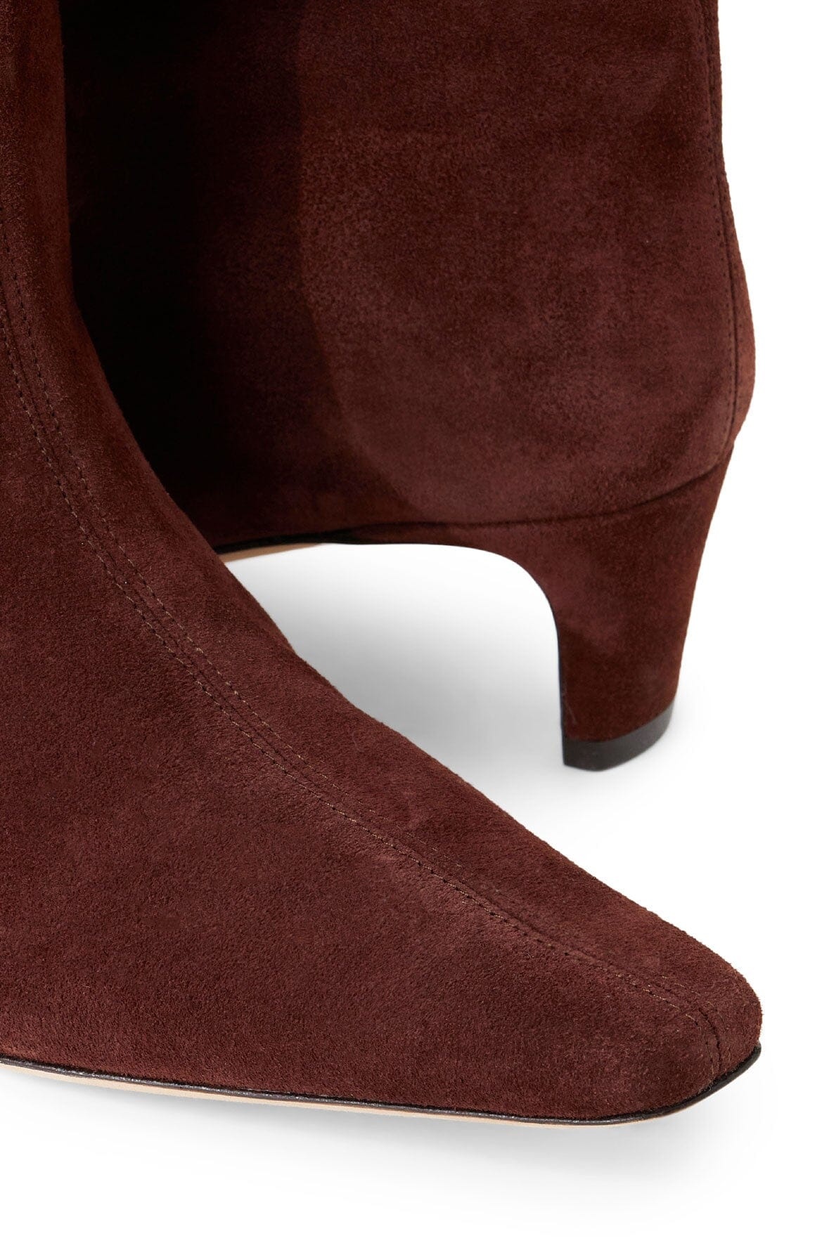 STAUD WALLY ANKLE BOOT MAHOGANY SUEDE - 6