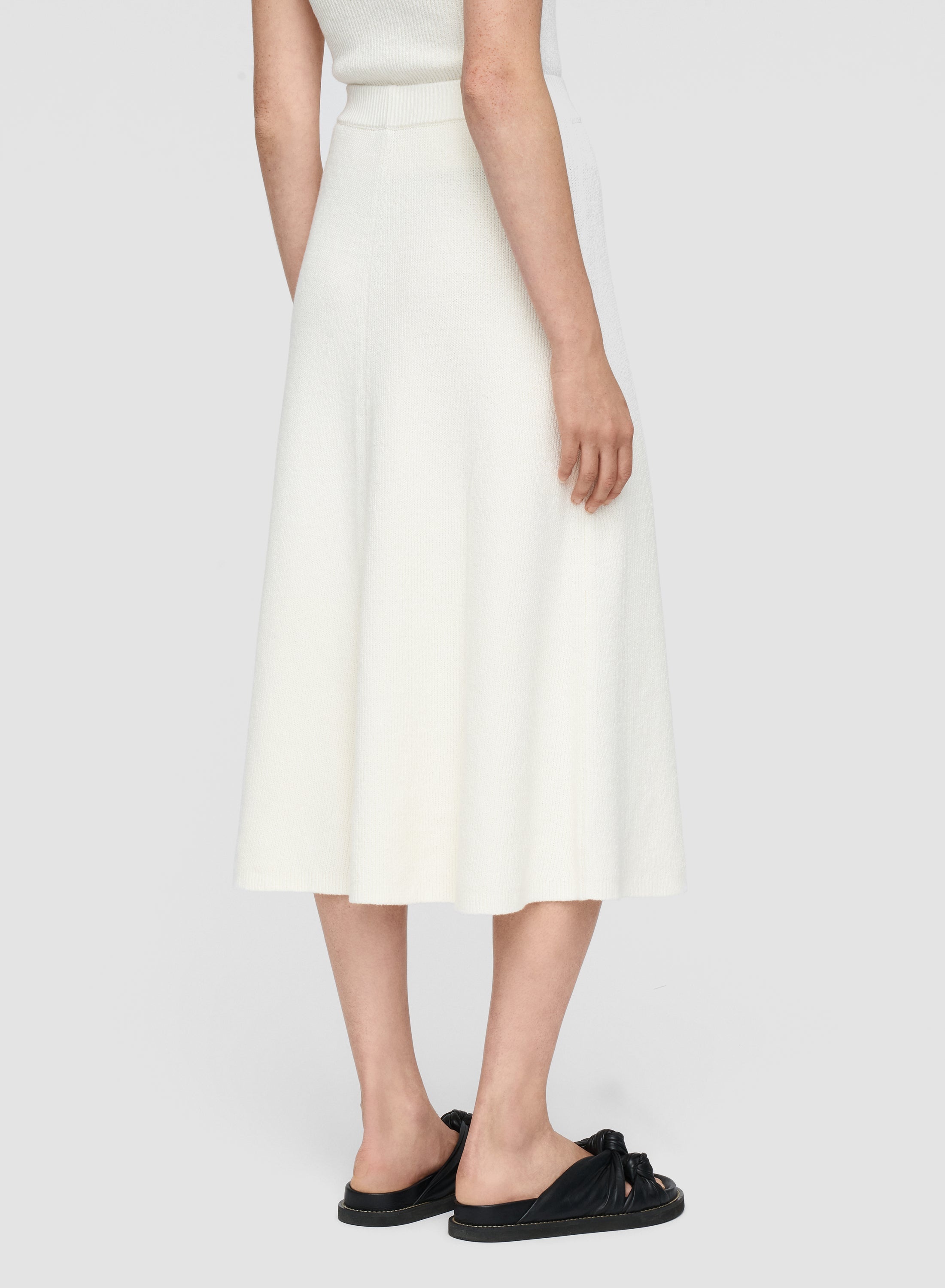Linen Cardigan Stitch Skirt - 3