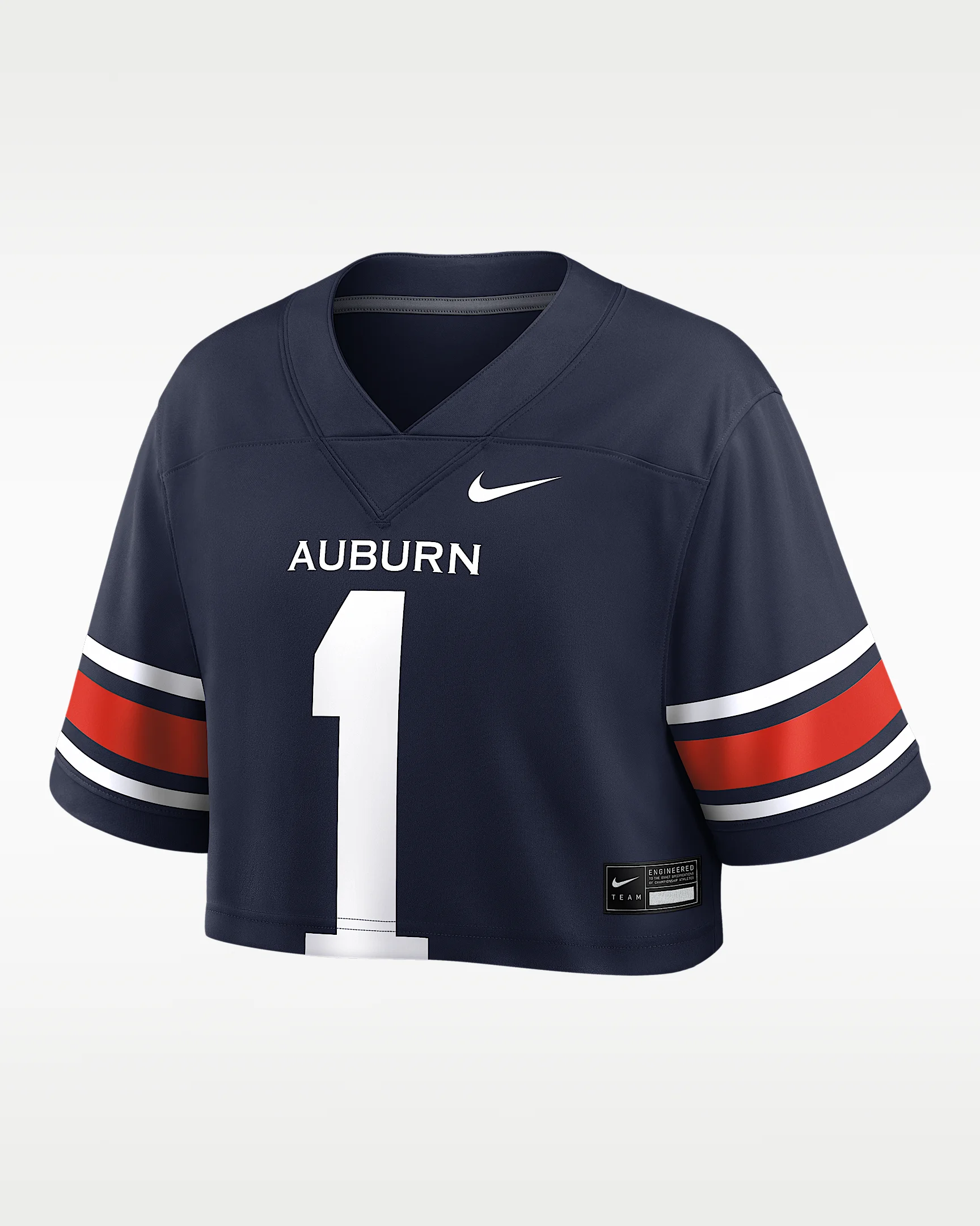 Auburn Women's Nike Dri-FIT College Cropped Game Jersey - 1