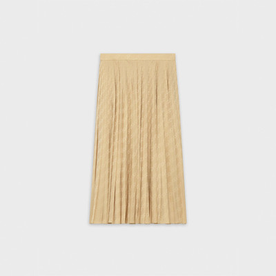 CELINE midi pleated skirt in silk jacquard outlook